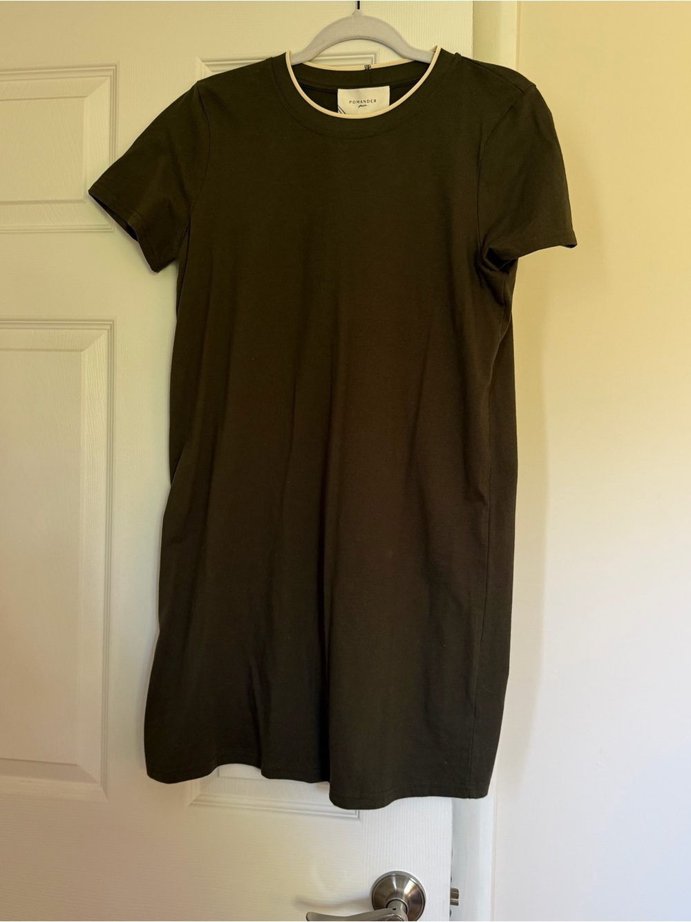 Pomander Place Olive Crewneck Mini Dress